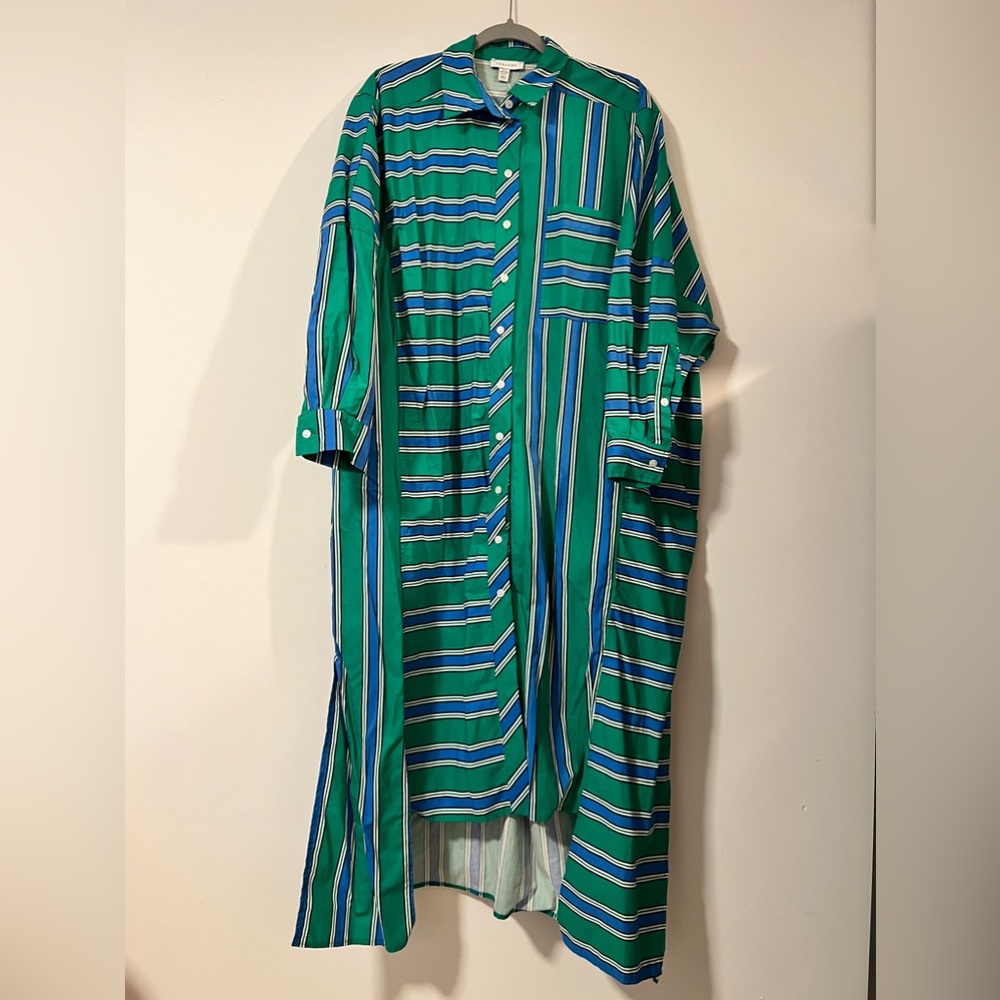 Topshop oversized contrast pocket shirt dress NWT size S